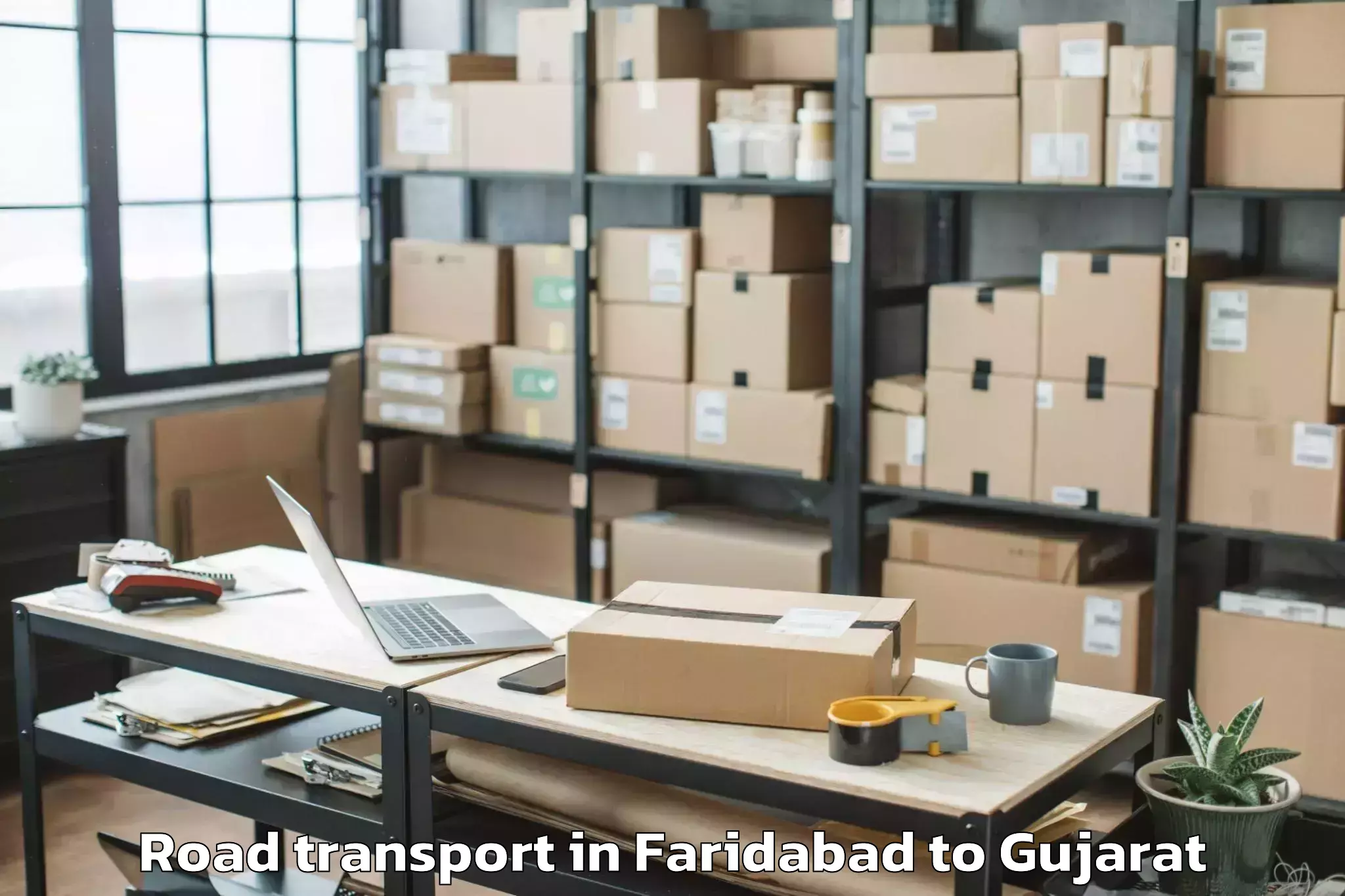 Reliable Faridabad to Dasada Road Transport